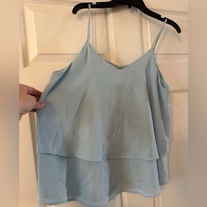 Annabelle Sky Blue Layered Camisole
